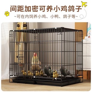 兔子笼子大号家用室内可折叠双层带厕所鸡鸭鸽子笼子加密广东深圳