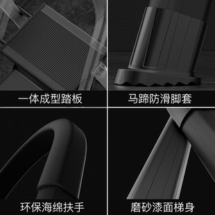 镁多力多功能铝合金梯子家用折叠梯加厚室内人字梯楼梯伸缩梯步梯