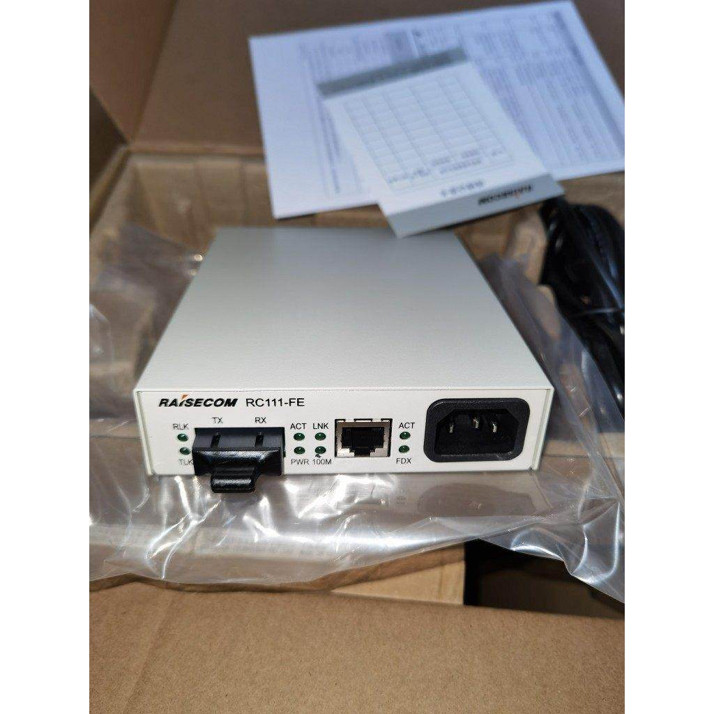 25年全新原装瑞斯康达RC111-FE-S1单模双纤光纤收发器原厂新货
