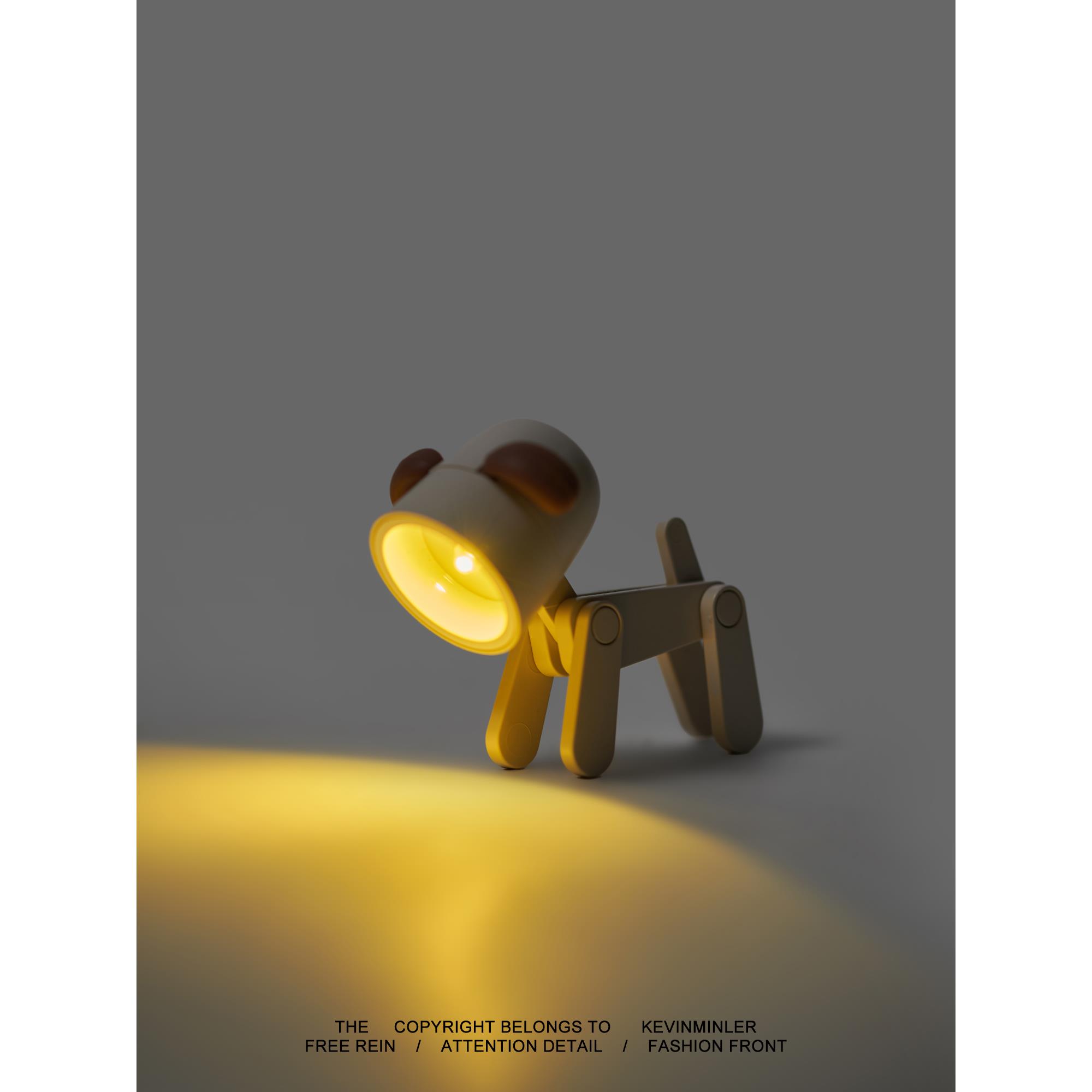 Kevin家“ 无聊了暖光狗狗陪伴你”氛围小夜灯桌面小摆件生日礼物