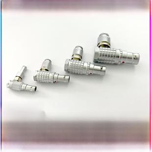 兼容LEMO雷莫连接器推拉自锁航空FHG插头90°弯角00