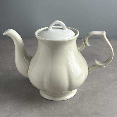 i go home咖啡壶茶水壶陶瓷欧式黄色设计感家用餐饮商用水具7317