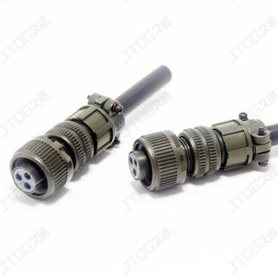 式 5015军标现场组装 防水航空插头 2芯接头MS3106A MIL 10SL