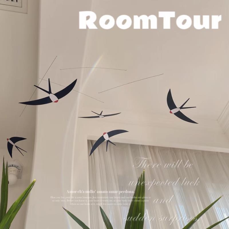 幼儿园环创材料装饰空中吊饰燕子平衡insDIY教室走廊环境布置北欧