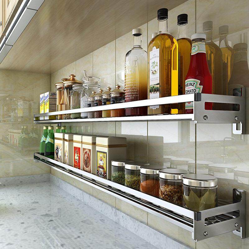 长30cm40/50/60/70/80/90宽16厨房收纳置物架壁挂免打孔304不锈钢,厨房/烹饪用具,调料置物架,淘宝优惠券,粉丝福利购,淘宝优惠卷