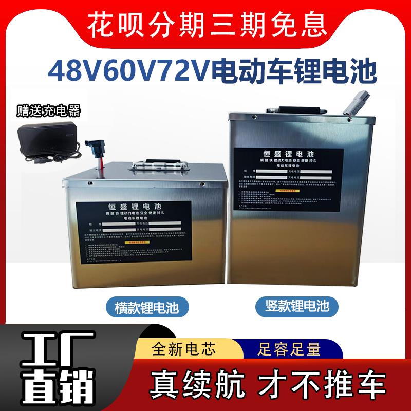 锂电池60V72V48V84V96V20AH二三四轮磷酸铁锂电池电瓶车电池