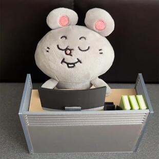 美叽和大鼠3d打印迷你微缩家具牛马桌模型办公室工位桌面装饰摆件