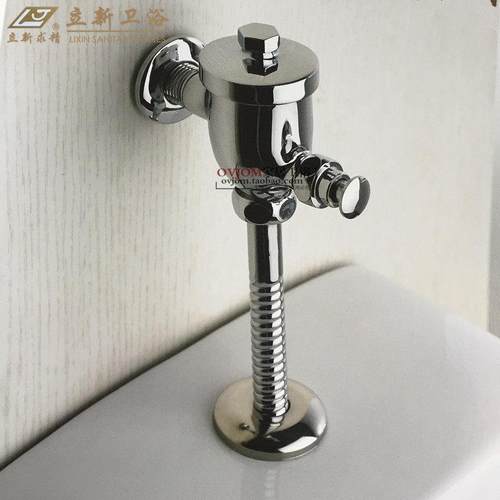 立新全铜小便池冲水阀手按式小便斗冲洗阀厕所小便器开关延时阀门