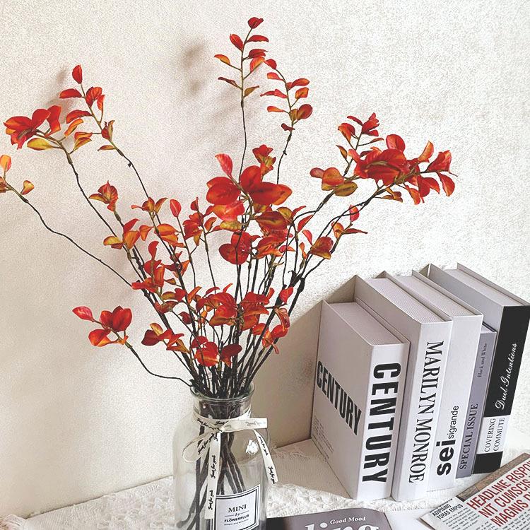 采购产品模拟短枝，枯枝，枫叶，秋叶枝，酒店大堂餐厅装饰品，藤