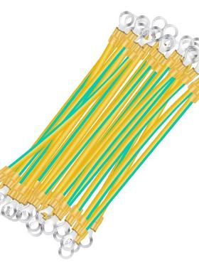 黄绿色双色接地线4/6平方米交叉连接光伏板组件小黄线75% off软铜