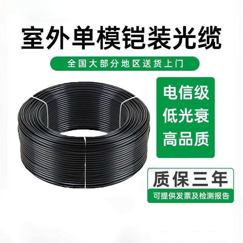 4芯光缆室外单模GYXTW6芯8芯12芯铠装户外光纤线GYTS-24芯光缆线