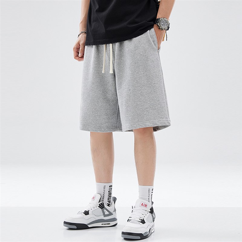 吾一白夏季2024新款男生宽松运动情侣大码休闲裤男士潮流短裤子
