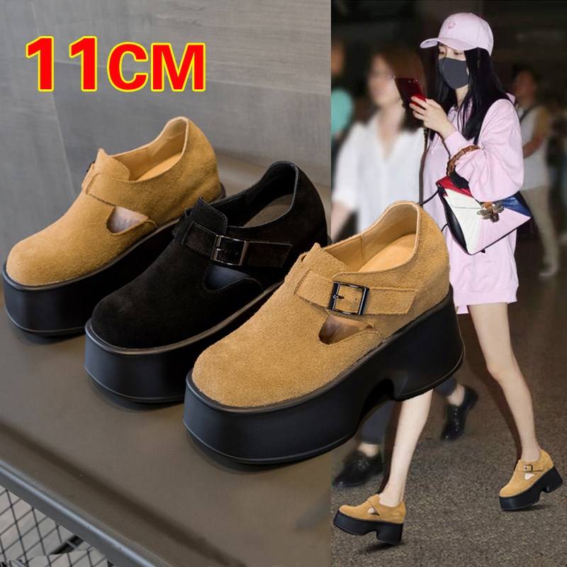 松糕鞋婚纱神器10cm小个子增高鞋2024新款鞋子内增高女鞋厚底33码