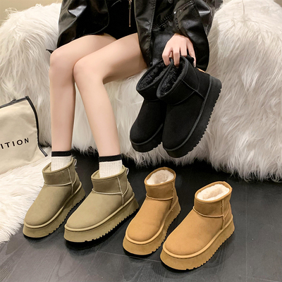 2025新款雪地靴加绒加厚