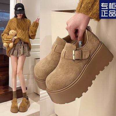 小个子勃肯鞋包跟时尚网红女单鞋
