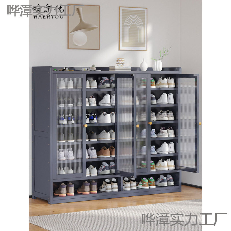 鞋柜家用门口多层室内鞋架新款2026竹鞋子收纳柜出租屋用防谚