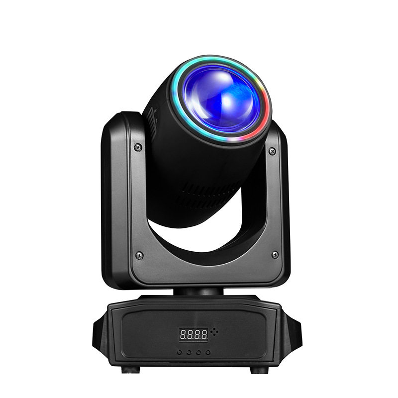 新品led迷你双响炮摇头灯2025光束灯酒吧KTV氛围舞台灯外贸版热销