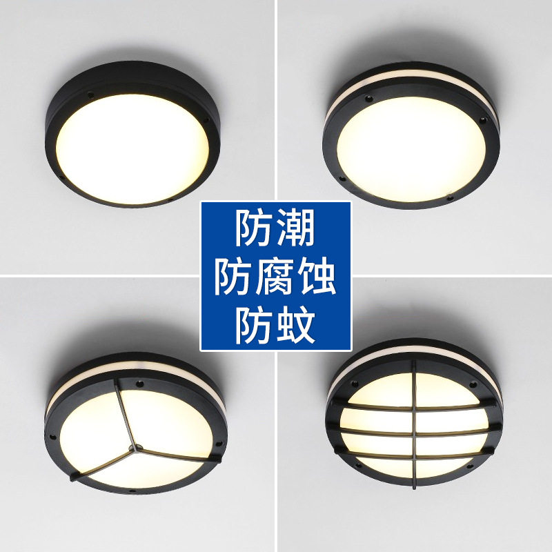 现代室外过道防水防潮防虫吸顶灯户外庭院大门灯阳台壁灯露台灯具