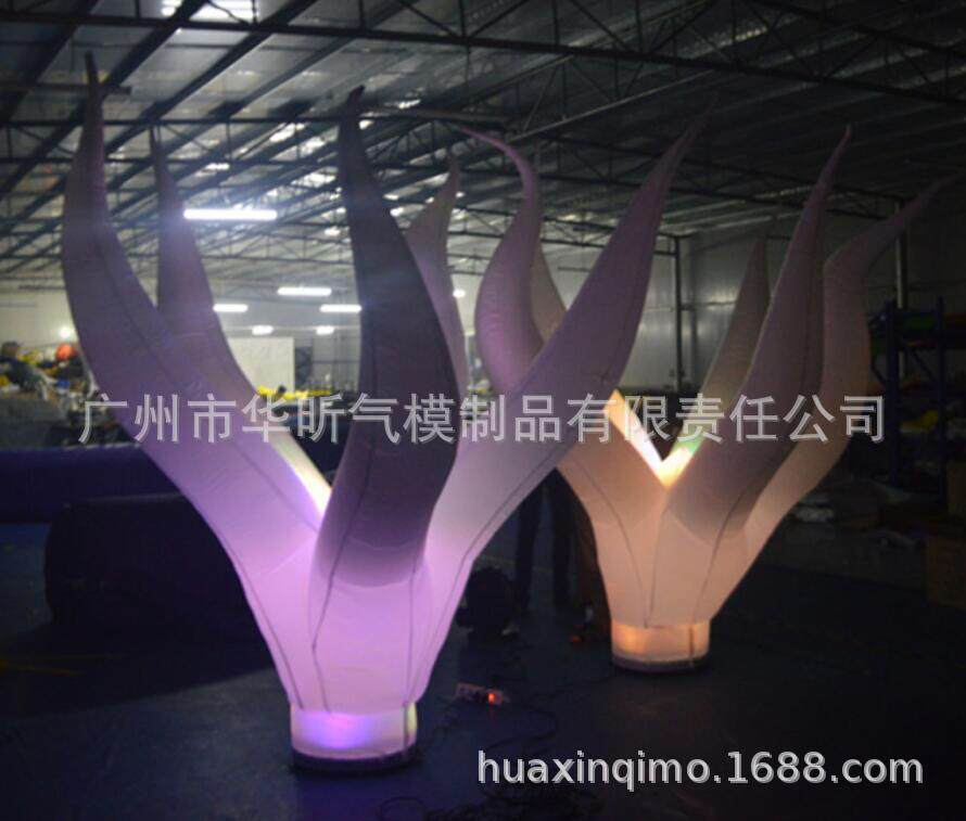 厂家新款充气灯光气模 发光星星气球灯 派对装饰花朵LED灯夜