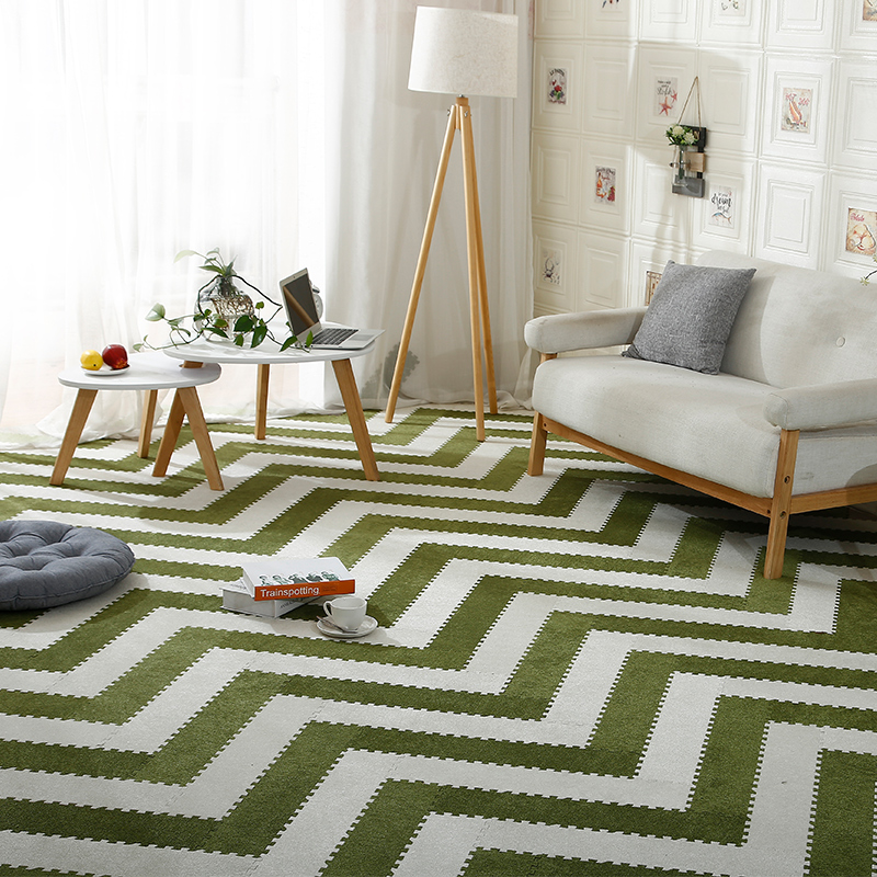 乐麦地毯满铺卧室拼接地垫绒面办公室儿童房爬行垫家用泡沫地板垫