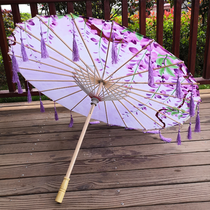 汉服花伞COS防雨实用伞古装汉服油纸伞写真摄影拍照伞走秀伞古典