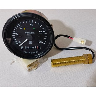 上柴柴油机仪表0-2500转G128 6135转速计时表ZSG-1发电机12V135