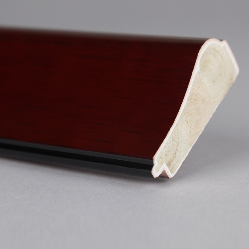 王斌相框中式实木国画相框 装饰线条框条34007-1水晶红7.2cm