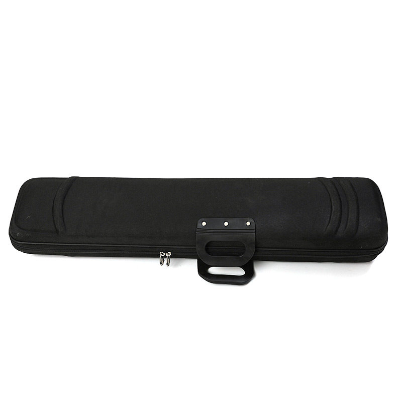 吴越牌二胡盒圆头二胡硬盒琴盒软提手舒适精致做工黑色可背可提