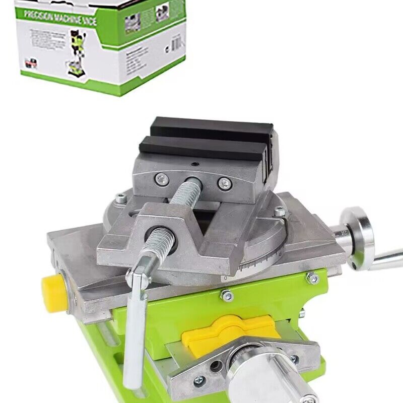 迷你强BG-6369十字台钳 多功能工作台滑台铣床 旋转款台钳 铝合金