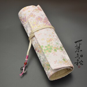一叶知秋 【彩樱若雪】一叶知秋手作 钢笔 笔帘 西阵织进口面料
