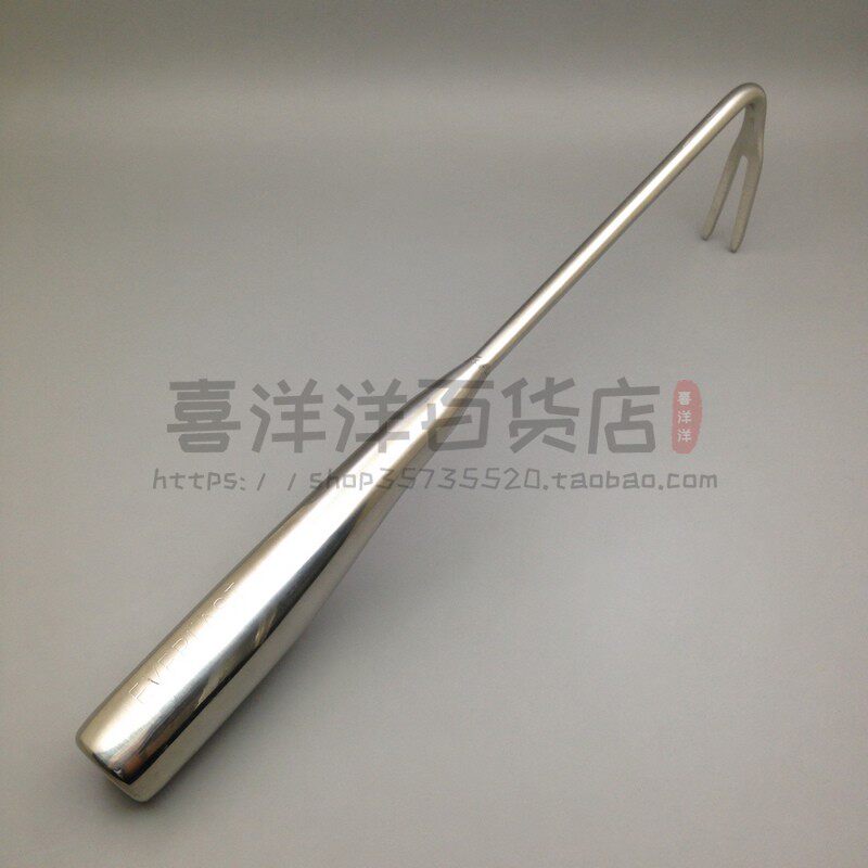 新款不锈钢加长一体焊接柄草拔根勾拔草器松土勾子盆景勾园林除草