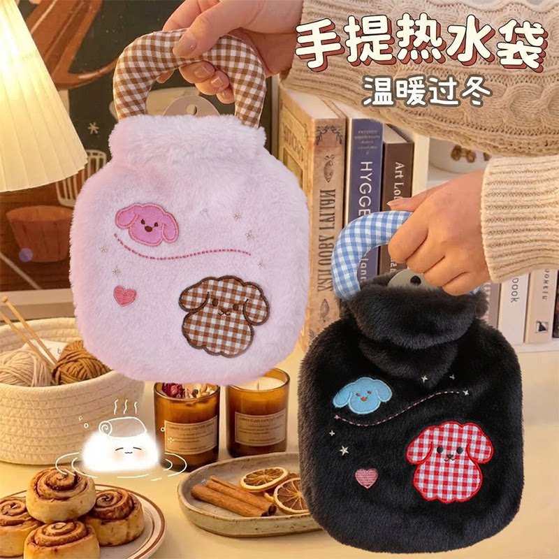 注水热水袋热敷迷你大小号暖手宝暖水袋热水袋学生敷肚子可爱毛绒