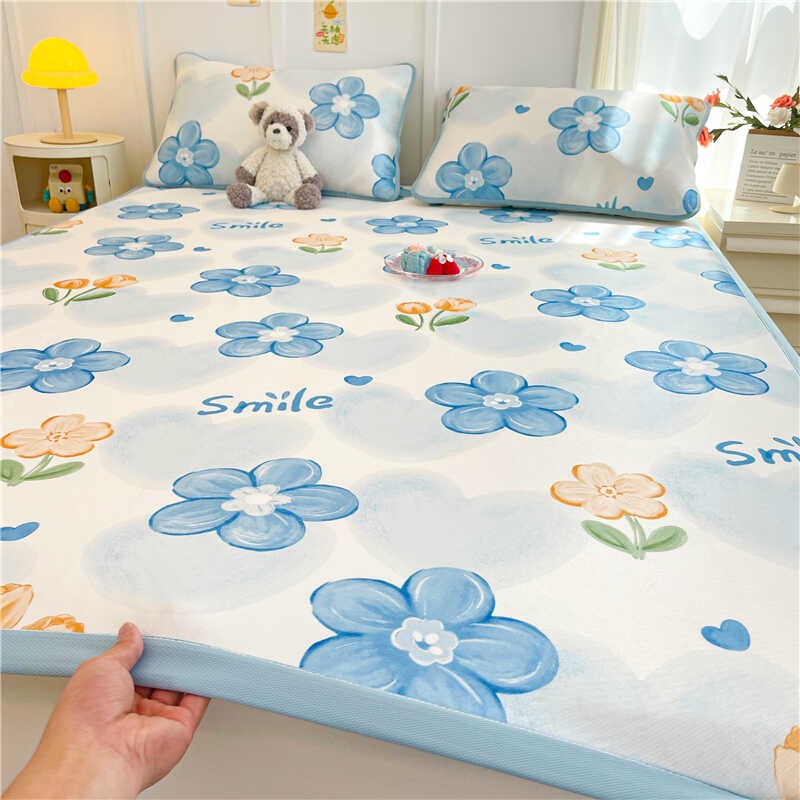 2024新款冰丝凉席夏天席子a类母婴级可机洗床单藤席宿舍单人软席