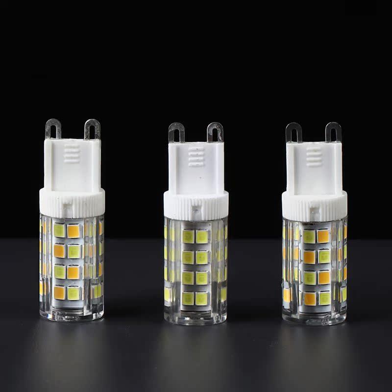 插脚超亮G9220V灯泡G4LED灯珠12V低压灯珠水晶灯泡三色变光玉米灯