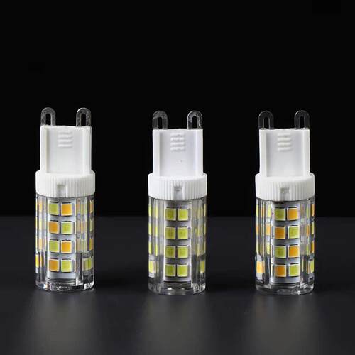 插脚超亮G9220V灯泡G4LED灯珠12V低压灯珠水晶灯泡三色变光玉米灯