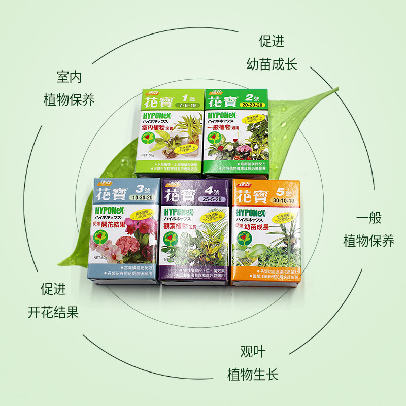 花宝12345号叶面肥蝴蝶君子兰花开花肥绿植物盆栽通用速效水溶肥