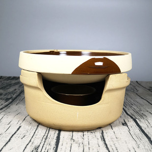 家用饭店粗陶酒精炉小火锅干锅陶瓷固体酒精锅酒精灯火锅酒精炉子