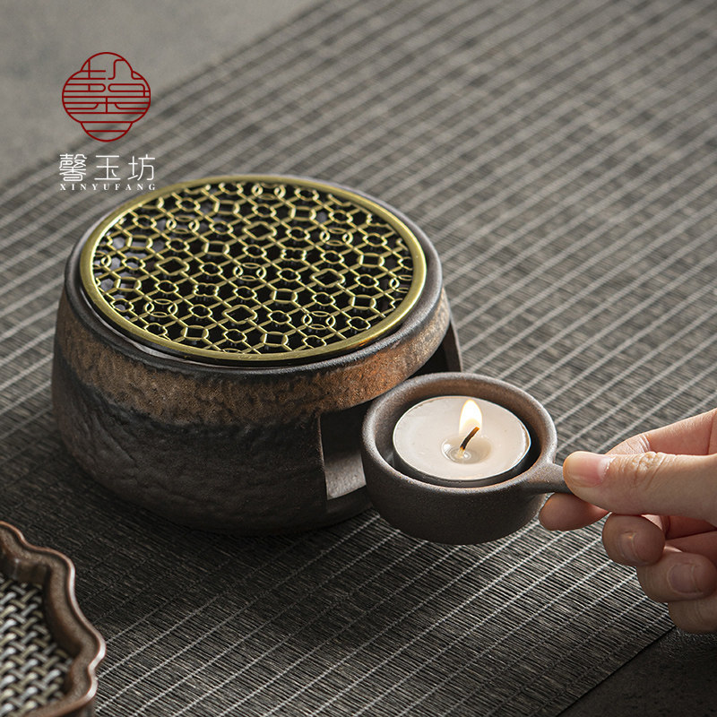 馨玉坊复古蜡烛温茶炉公杯茶海 陶瓷烤茶提香器 茶水加热保温底座,餐饮具,茶道/零配,淘宝优惠券,粉丝福利购,淘宝优惠卷