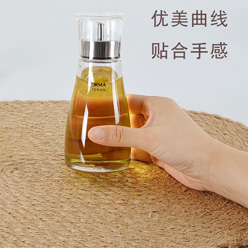 ASVEL玻璃油壶密封防漏酱油醋瓶调味瓶罐 油瓶带盖调调料瓶