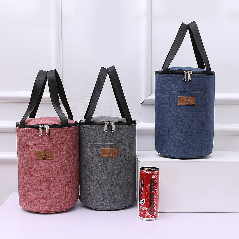 饭盒袋手提带饭包圆形保温桶保温袋铝箔加厚焖烧壶水杯带饭便当包,收纳整理,饭盒袋,淘宝优惠券,粉丝福利购,淘宝优惠卷