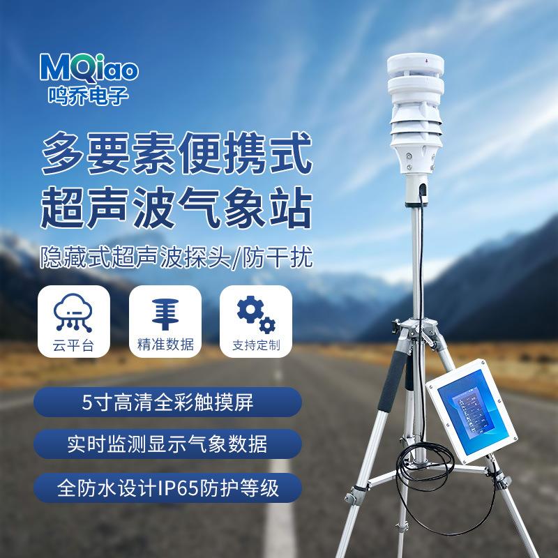便携式气象站小型可移动温湿度雨量应急演练气象监测仪器农业室外