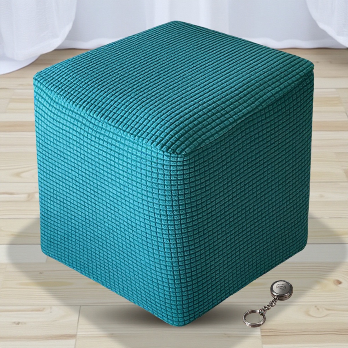 弹力布艺全包方凳子套罩防尘罩