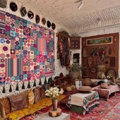 民族风布艺挂画摩洛哥花纹挂毯墙面装 饰高级感餐厅客厅背景布挂布