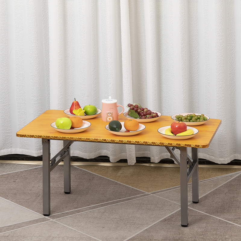 吃饭桌子可折叠长方桌折叠桌矮款小型户外小桌子家用小餐桌租房桌