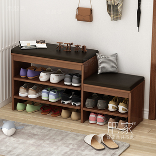 入户门门外鞋柜坐凳一体入门走廊过道可坐换鞋凳门口鞋架凳WW195