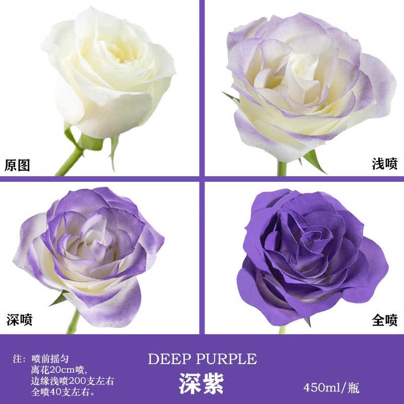 塞纳河薄雾紫玫瑰喷剂花艺喷色花色染色剂干花鲜花喷色剂喷花专用