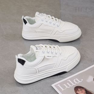 鞋子女款秋冬季初中学生百搭爆款小白鞋2025新款大童休闲运动女鞋