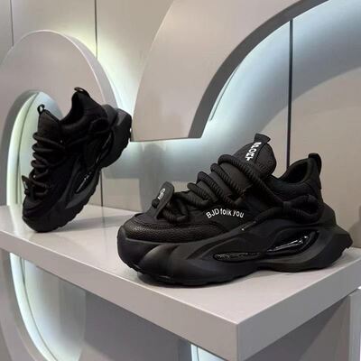 春季小众ins2025春爆款厚底百搭运动时尚休闲鞋潮增高男士老爹鞋