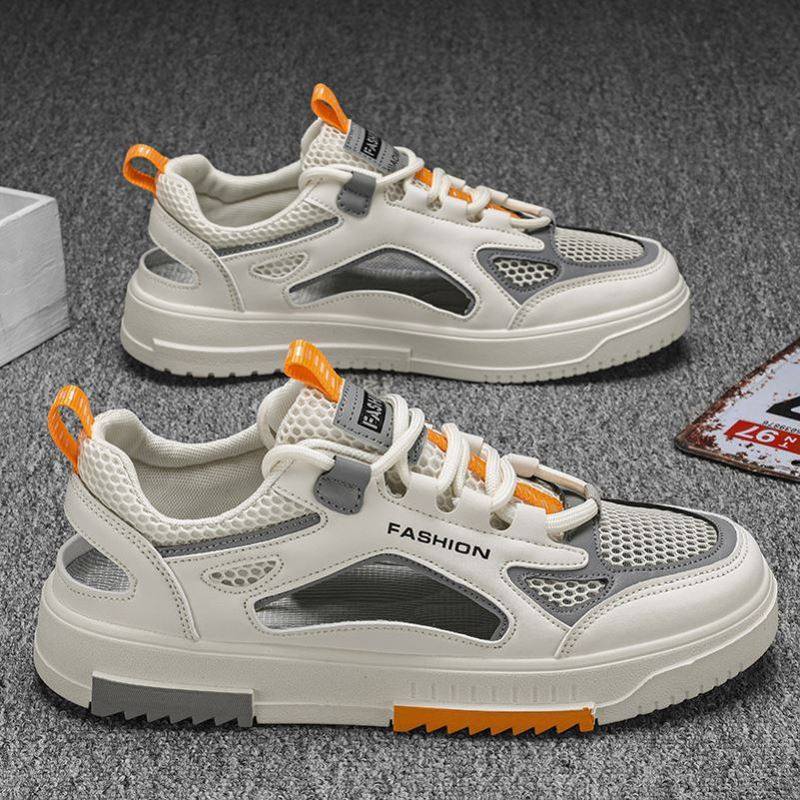 凉鞋男2025新款夏季包头跑步运动洞洞鞋青少年防滑防臭沙滩涉水鞋