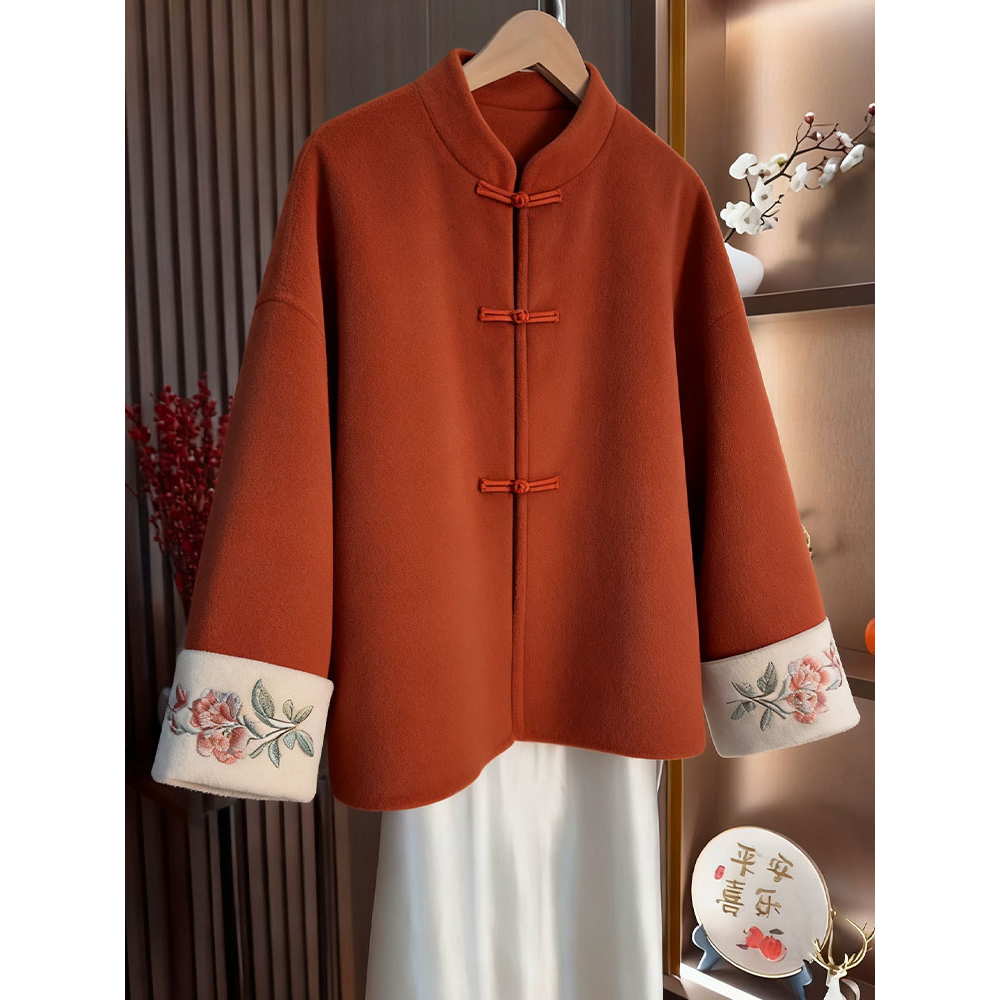早秋气质独特新中式女装国风外套